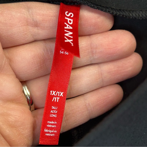 SPANX Womens 1X Black Kick Slit Flare Pants Plus Size Athleisure Business Casual - Picture 8 of 12